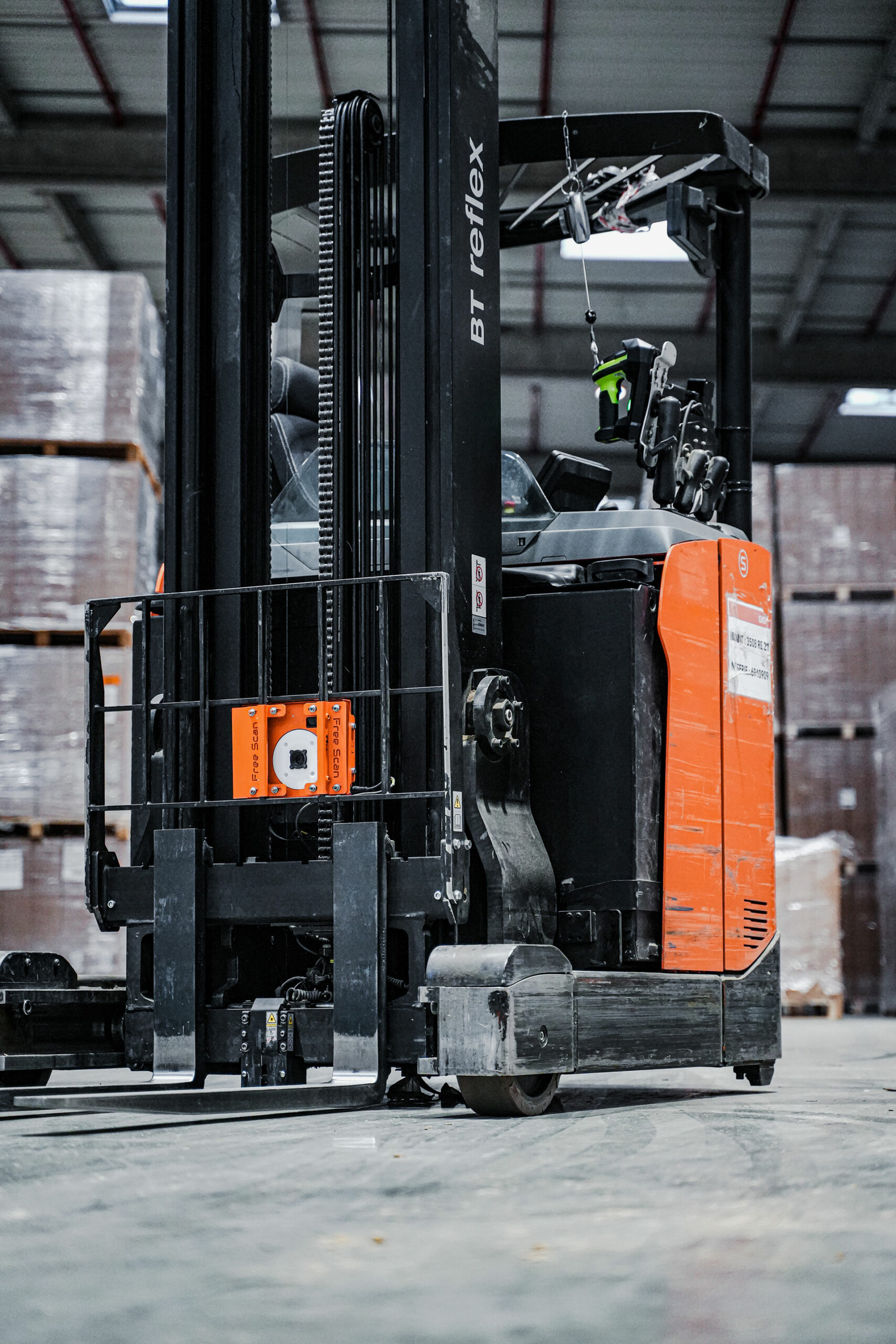 FREESCAN 120l sur un chariot