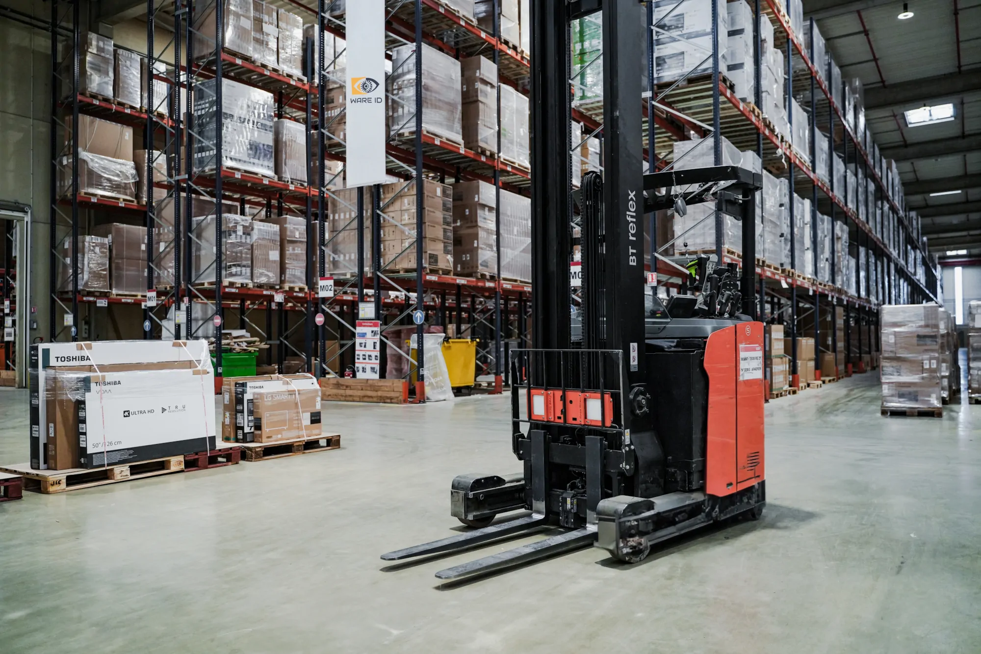 Lecture embarquée sur chariot de manutention